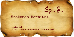 Szekeres Hermiusz névjegykártya